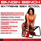 Lovebotz Bangin Bench Extreme Sex Stool, 1Count