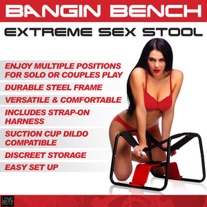 Lovebotz Bangin Bench Extreme Sex Stool, 1Count