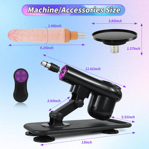 Sex Machine,Automatic Thrusting Sex Machine for Women and Men,3XLR Connector Love Machine with Dildo and Suction Cup Attachments
