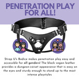 Strap U Bodice Corset Style Strap On Harness
