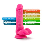 Blush Novelties, Neo, Sensa Feel Dual Density 6 Inch Small Dildo, Soft 1.4'' Wide Flexible Shaft, Strap On Compatible Suction Cu
