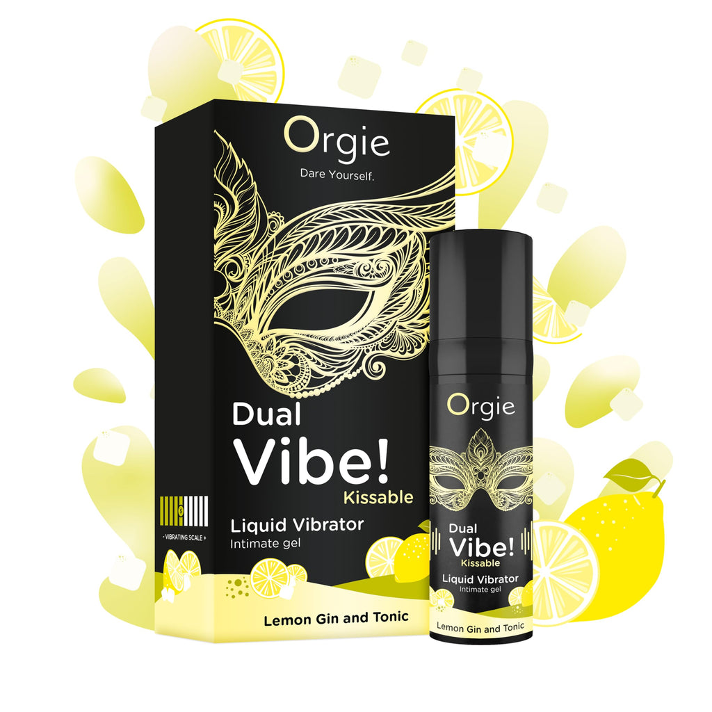 Orgie Dual Vibe! Intimate Arousal Gel-Lemon Gin And Tonic