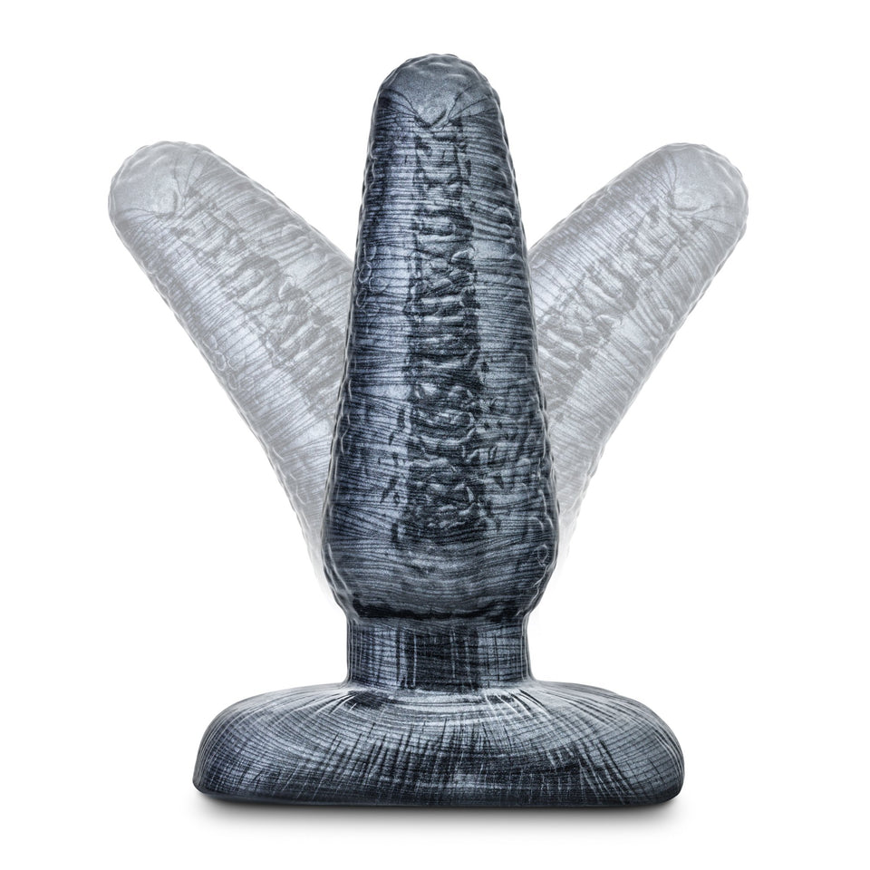 Blush Jet Smooth Anal Plug - Soft Flexible Butt Toy - Tapered For Easy Insertion - Base Anchors Plug Safely Outside The Body - Stay Put Shape For Comfortable Long Term Wear - Sex Toy For Men Women