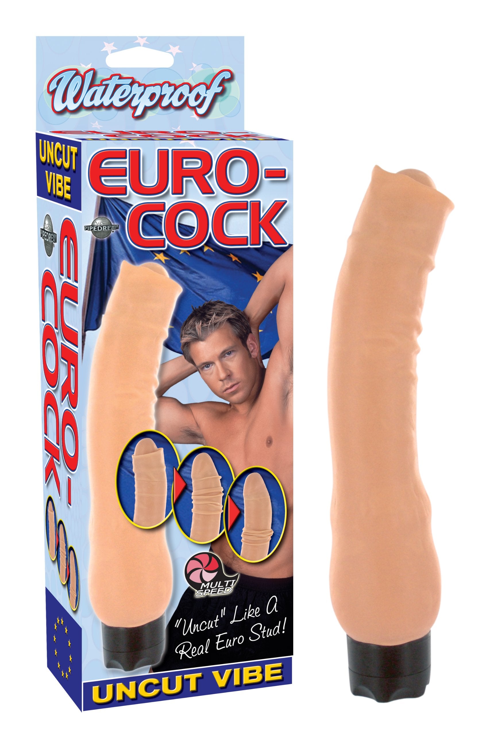 Pipedream Euro Cock Uncut Vibe, Flesh