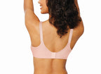 Bali Designs Women'S Double Support Cotton Stretch Wire-Free Bra, Blushing Pink, 42C