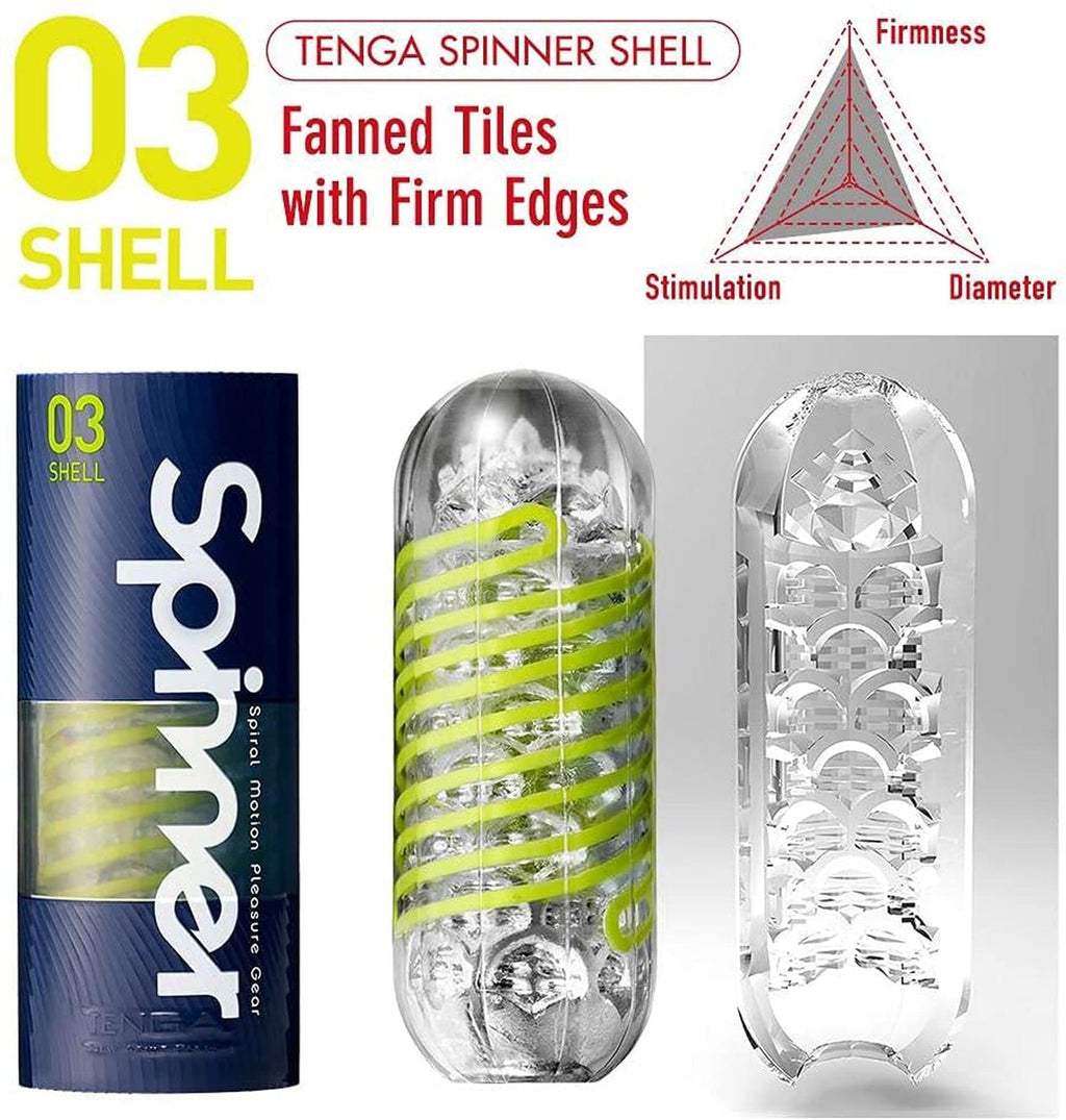 Tenga Spinner Spn-003 Shell Reusable Spiral-Motion Male Masturbator