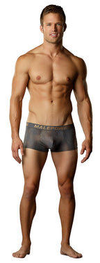 Male Power Croc Foil Mini Pouch Short Medium  GreyGold