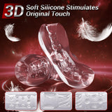 Open Ended Pocket Pussy Stroker, Male Masturbators Adult Sex Toys for Men with Vagina Textured, Portable Male Sex Toy for Mens P