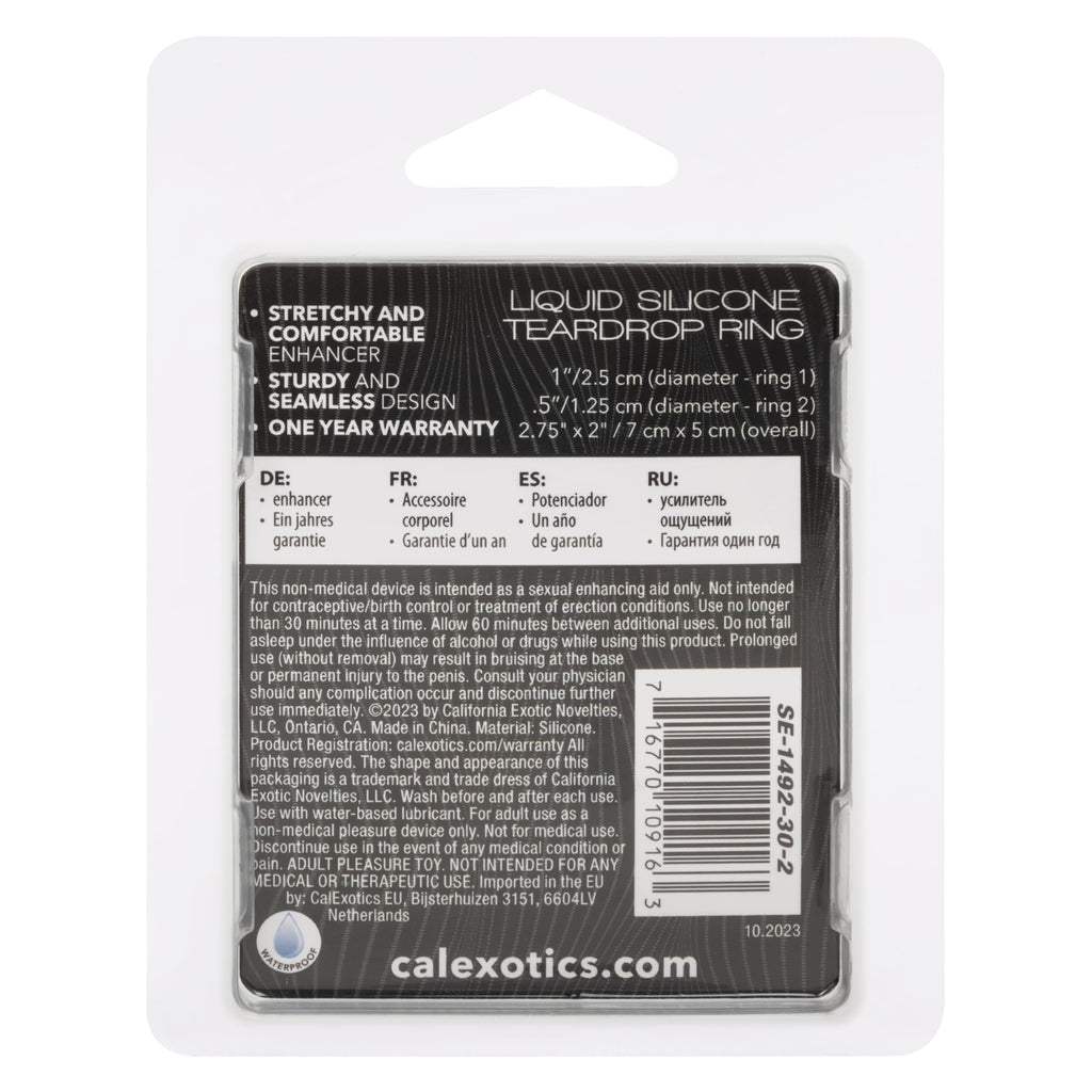 Alpha Liquid Silicone Teardrop Glow In The Dark