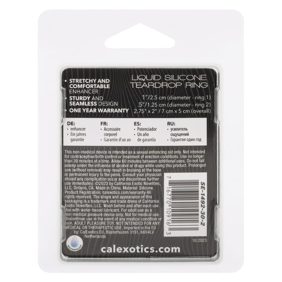 Alpha Liquid Silicone Teardrop Glow In The Dark