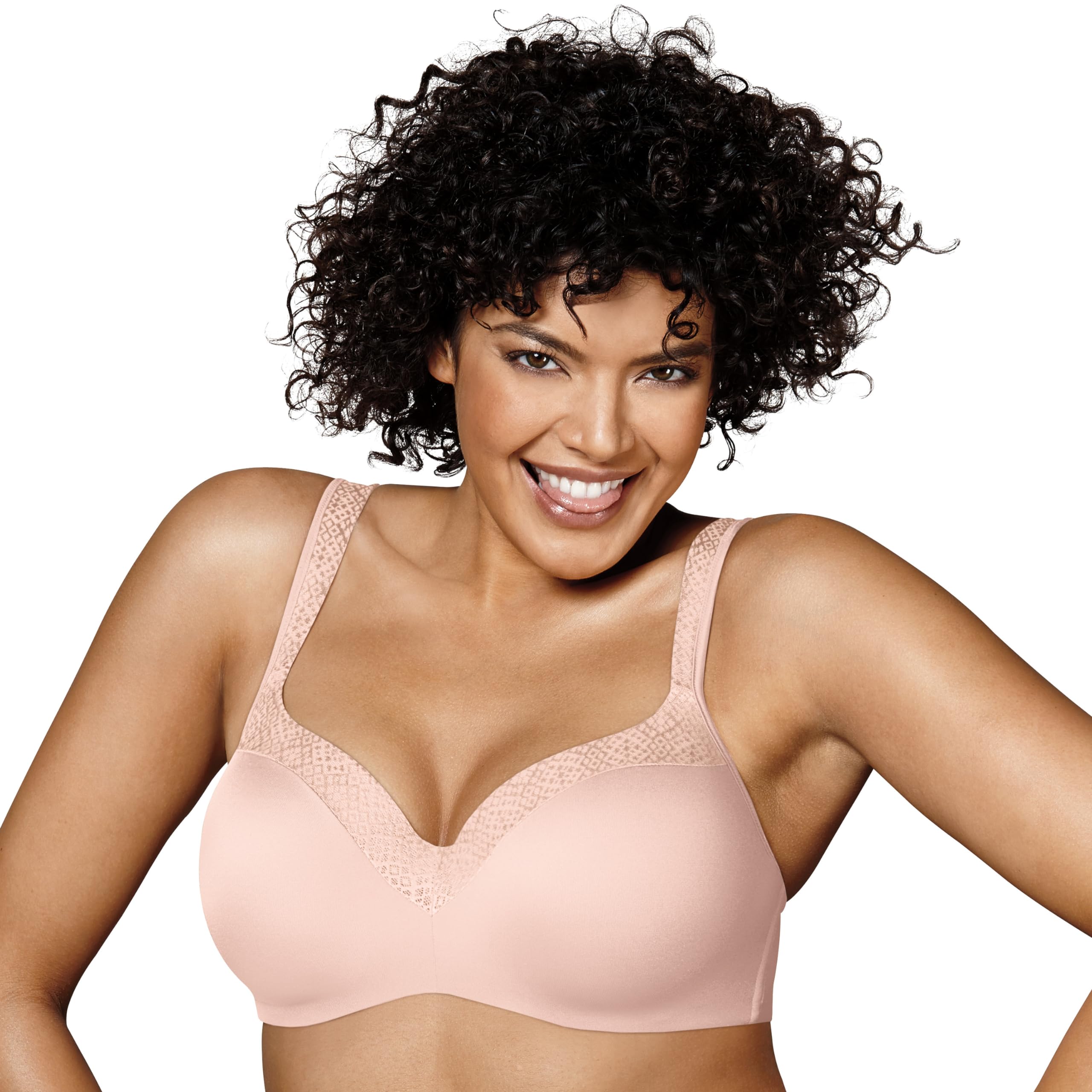 Playtex womens Secrets Shapes & Supports Balconette Full-figure Underwire Us4823 Full Coverage Bra, Sandshell, 46DD US