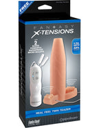 Pipedream Fantasy Extensions Real Feel Twin Teazer, Flesh
