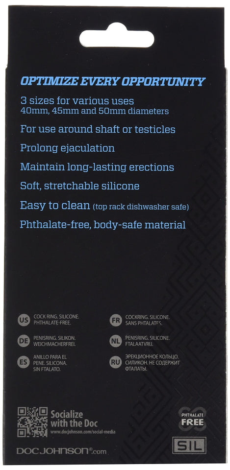 Optimale ?3 C-Ring Set ?Thin Black