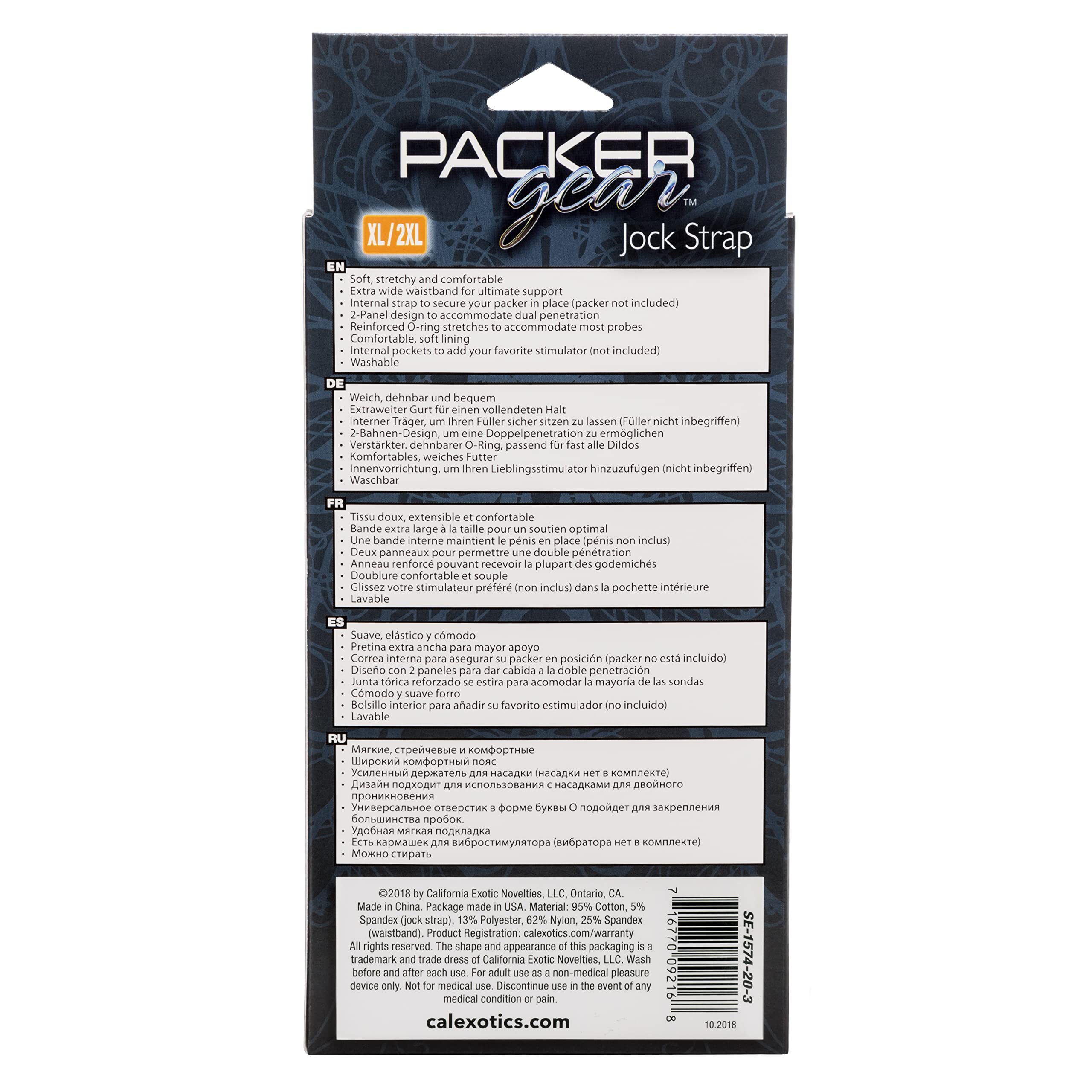 Calexotics Packer Gear Jock Strap - Xl/2Xl