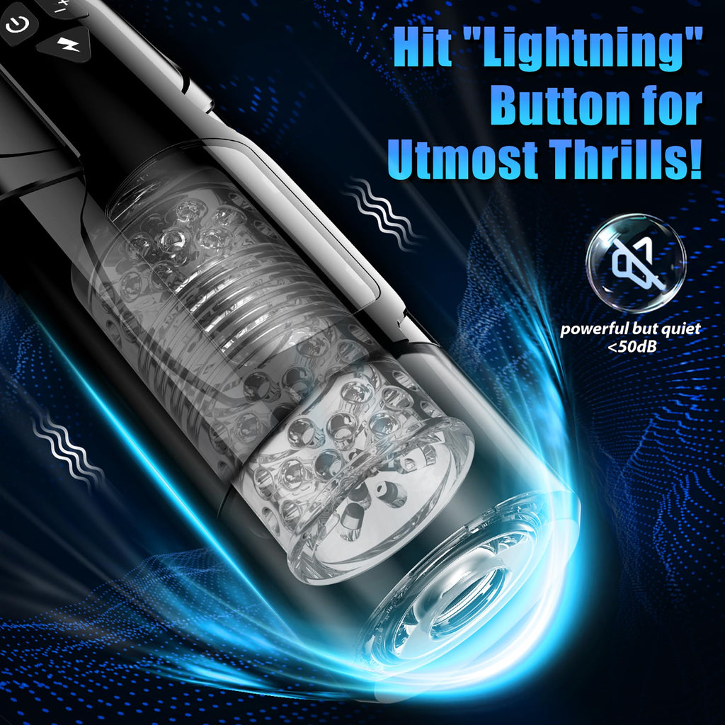 Sex Toys for Men Masturbator, Cafatop Automatic Male Masturbators with Thrusting & Rotating, Adult Male Masturbation Stroker Ele