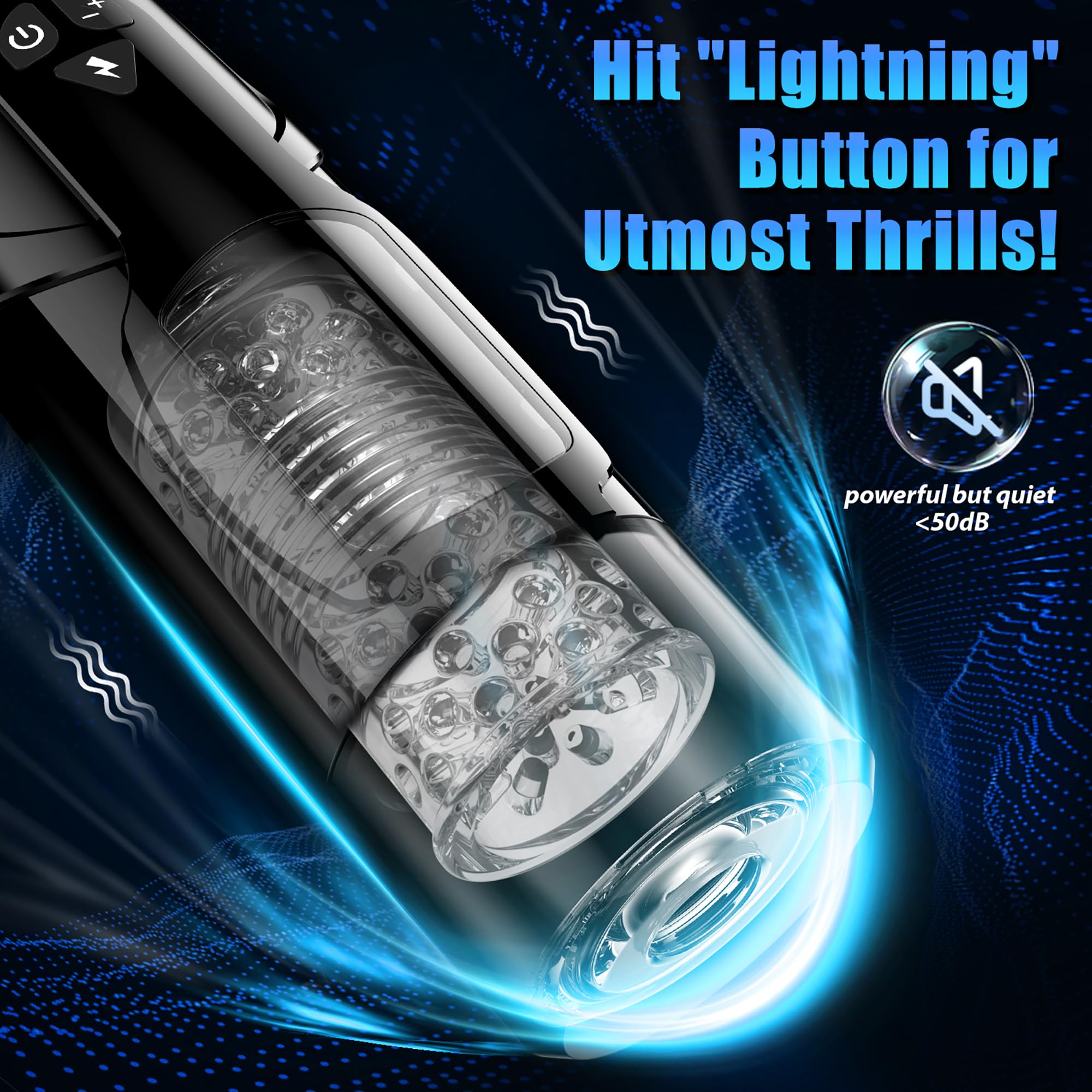 Sex Toys for Men Masturbator, Cafatop Automatic Male Masturbators with Thrusting & Rotating, Adult Male Masturbation Stroker Ele