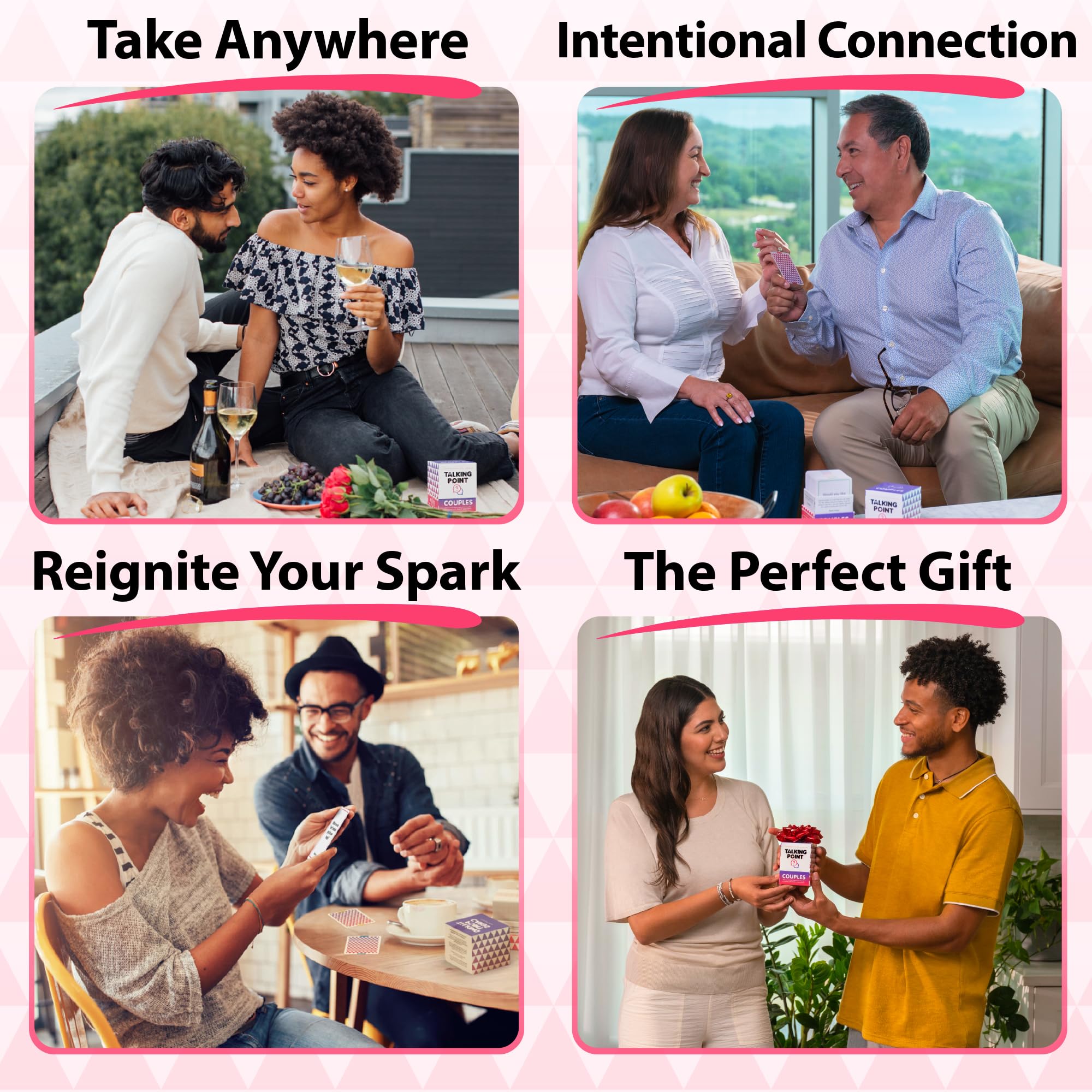 200 Couples Conversation Cards - Enjoy Better Relationships And Deeper Intimacy - Dating Card Game For Adults - Fun Couples Game For Date Night, Valentine Card Games For Couples