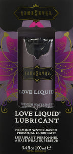 Kama Sutra Premium Sensual Lubricant, Classic Love Liquid, Unscented, Water-Based, Men, Women, Couples, Latex-Condom-Safe, Non-s