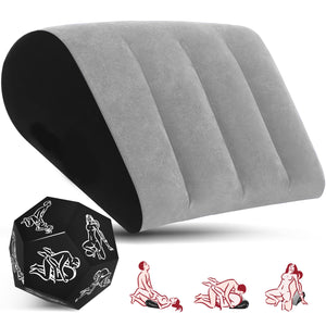 Prosixtoy Sex Position Pillow for Adults Sex Inflatable Pillow and Dice Sex Games for Adult Couples Sex Position Dice Position S