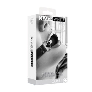 Ouch BW Solid Rubber Ball Gag Black