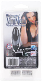 California Exotics Waterproof Mini Metal Massager, Onyx