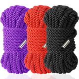 BDSM Shibari Bondage Sex Rope - BDSM Kit Adult Bondage Restraints Set Sex Toys for Women & Couples, 32 Feet 8MM (3 cloors)