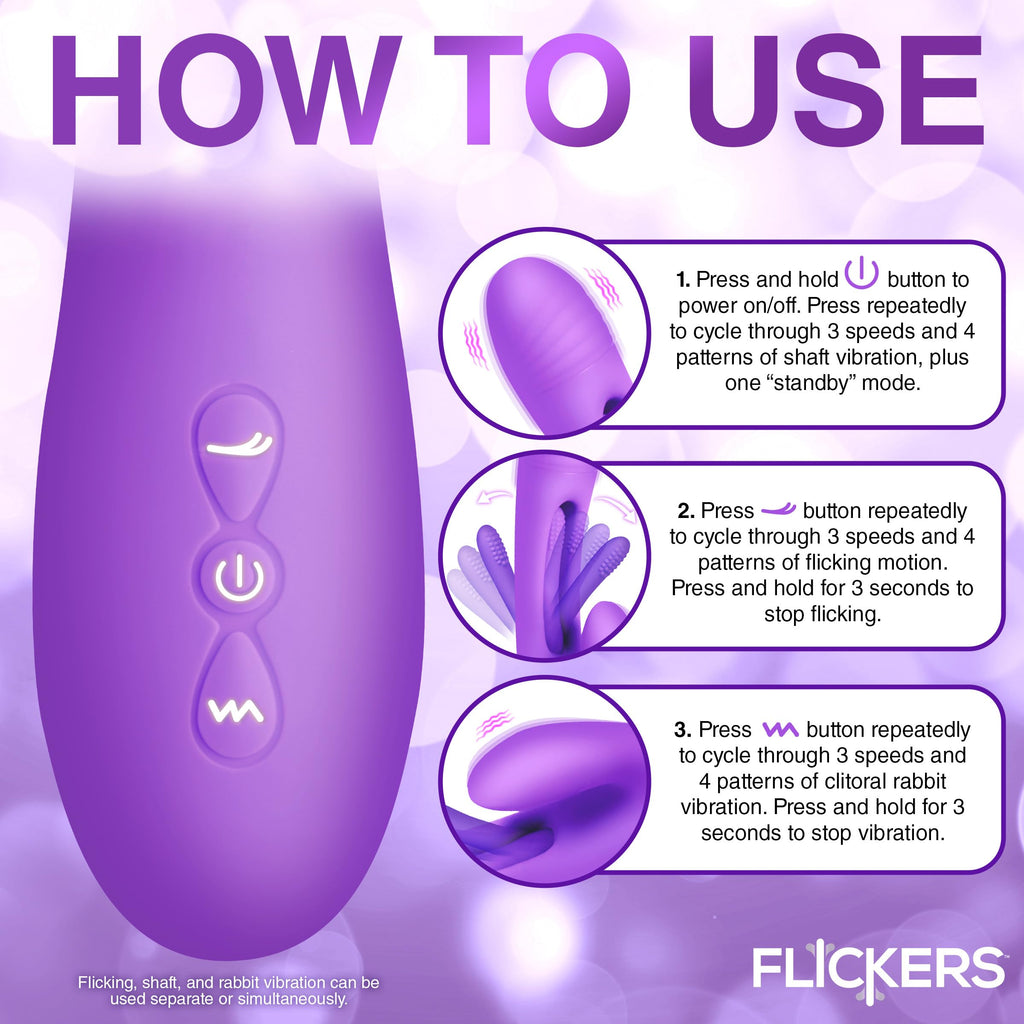 Flickers Tri-Flick Flicking Rabbit Vib