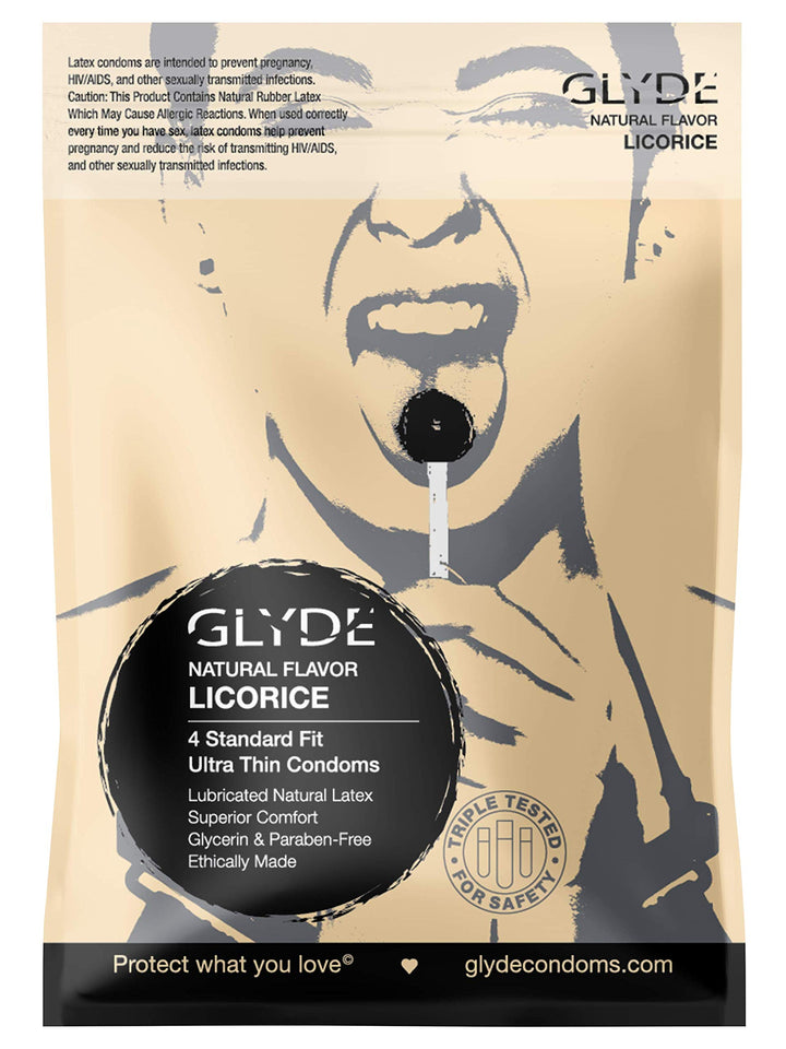 Glyde Ultra Cola Flavour Vegan Condoms 10 Pack