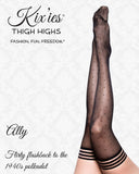 Kixies Ally Black Polka Dot Size D