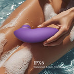 Adult Sex Toys Dildo Sucking Vibrator - 2 in 1 Clitoris Stimulator with 9 Sucking & Vibrating Modes for Women Clitoral Nipple, W