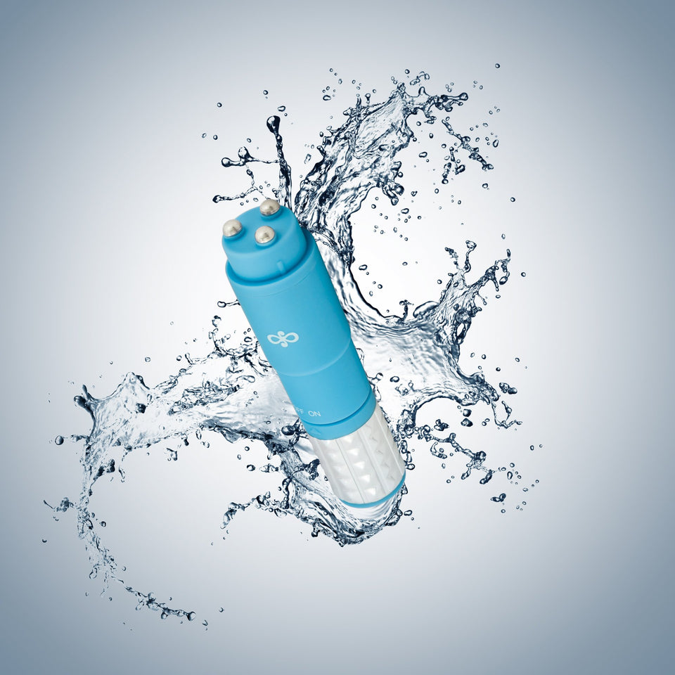 Blush Novelties Rose Revitalize Massage Kit - Massager, External Massager Vibrator - 3 Ultrasilk Smooth Puria Silicone Attachmen