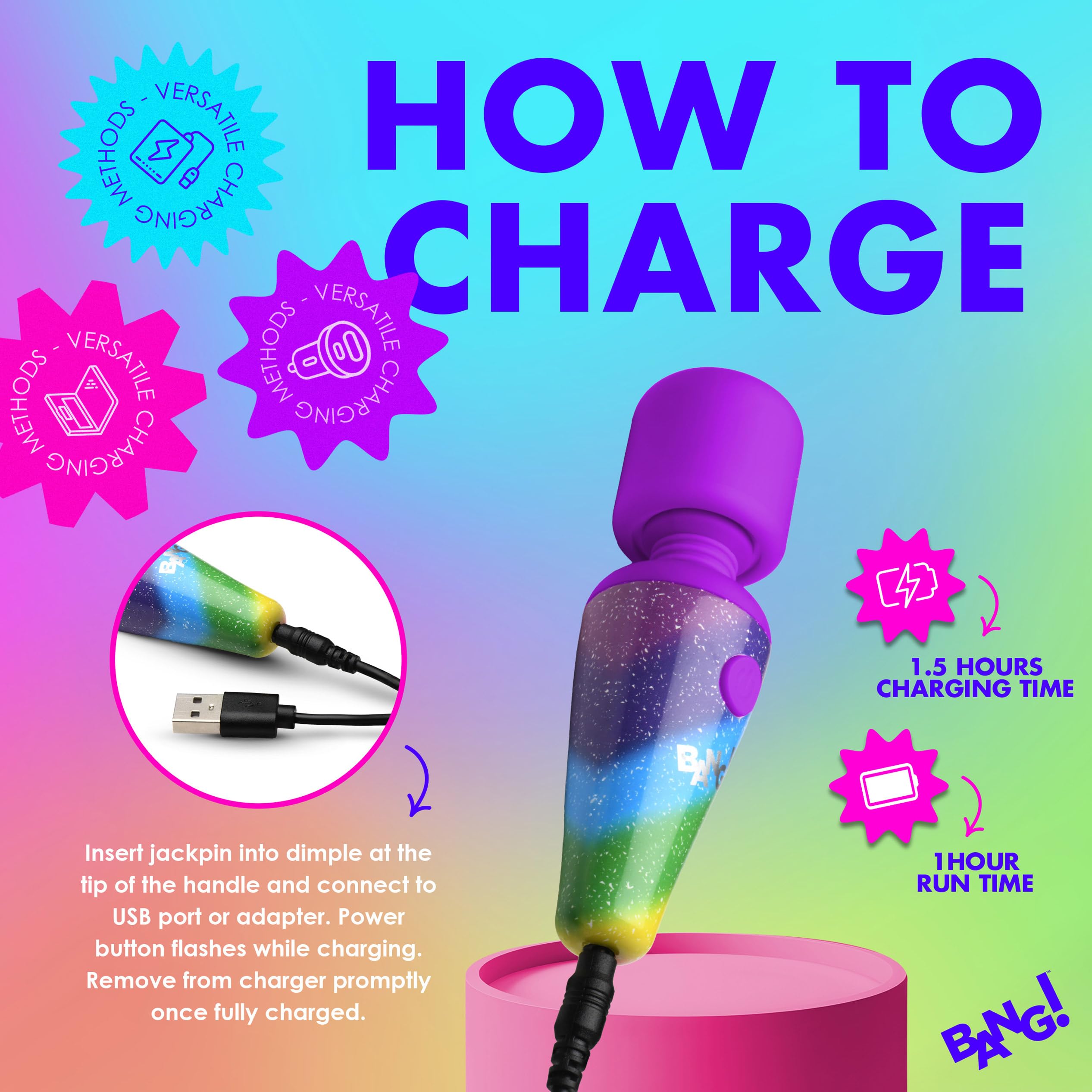 Bang! Rainbow Mini Wand