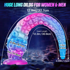 Fantasy Tentacle Dildo Sex Toys - 12.9'' Huge Anal Dildo Adult Toy, Strong Suction Cup Monster Dildo Anal Toys for C U G-Spot St