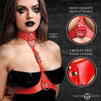 Master Series Vixen Chest Harness Red