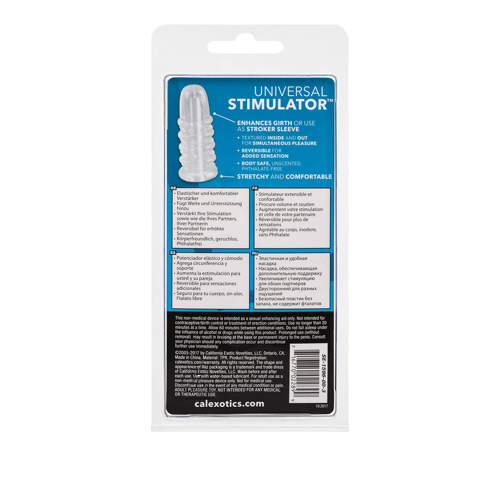California Exotics Universal Stimulator Sleeve & Masturbator