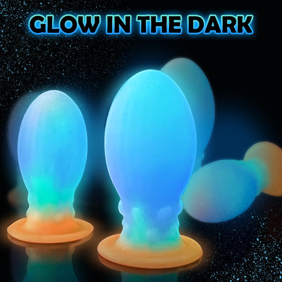 Large Anal Plug Huge Butt Plug for Women & Men, 6.9in Silicone Giant Butt Plug, Fantasy XL Anal Plugs Buttplug Glow in The Dark