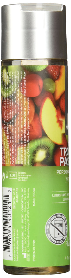 System Jo Tropcial Passion Flavored Lubricant4 Fl Oz