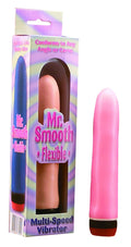 Pipedream Mr Smooth Flexible Vibrator, Pink, 7 Inch