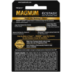 Magnum Ecstasy Large Size Condom, 3 Count (Pack Of 6)