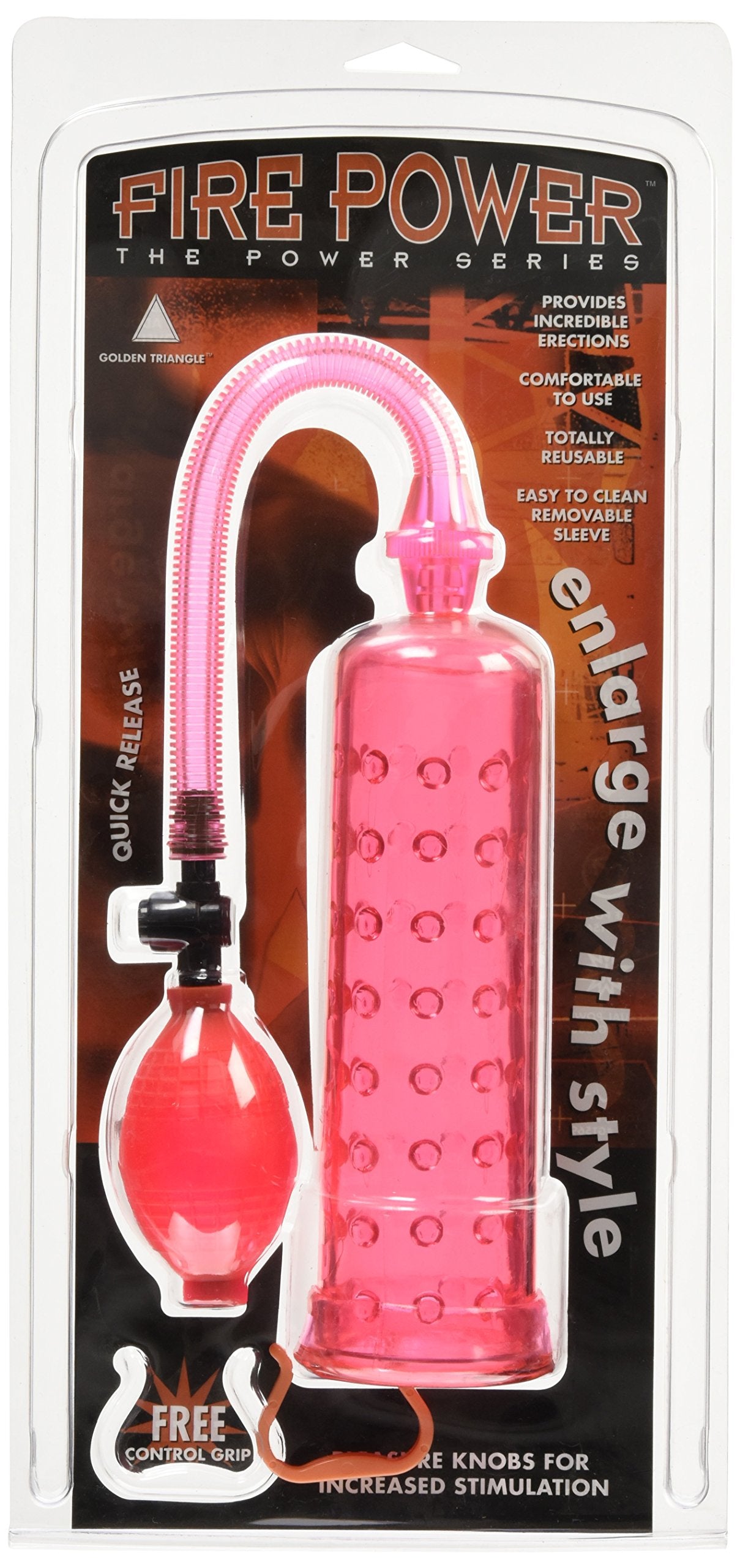 Golden Triangle Fire Power Pump With Grip, Red