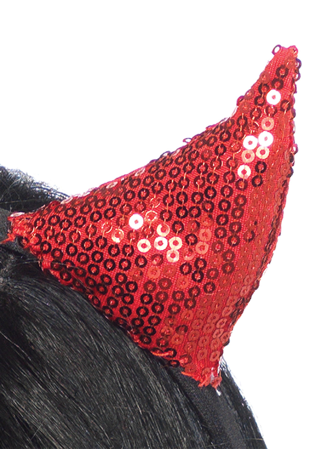 Sequin devil horns