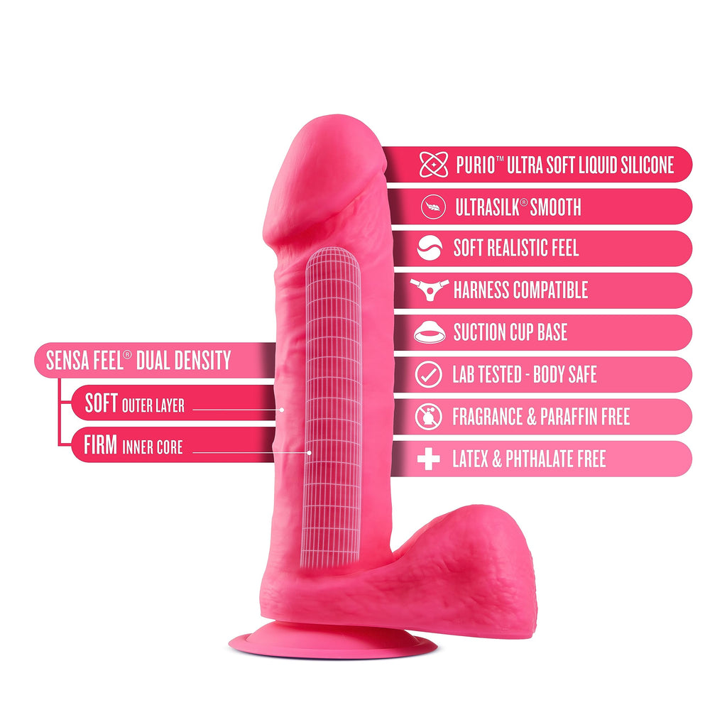 Neo Elite - 8 Inch Sili Neon Pink