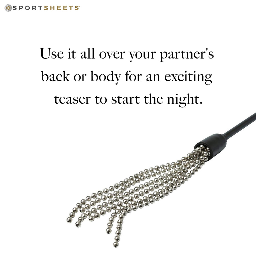Sportsheets  Sex  Mischief Silver Chain Ball Tickler