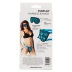 Furplay Harness And Mask - Blue Leopard