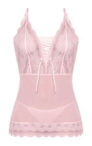 Ms Seabreeze Lace Chemise & G Bls S/M