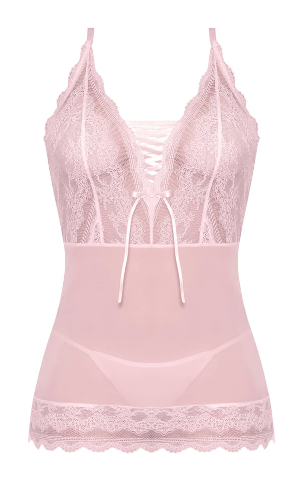 Ms Seabreeze Lace Chemise & G Bls S/M