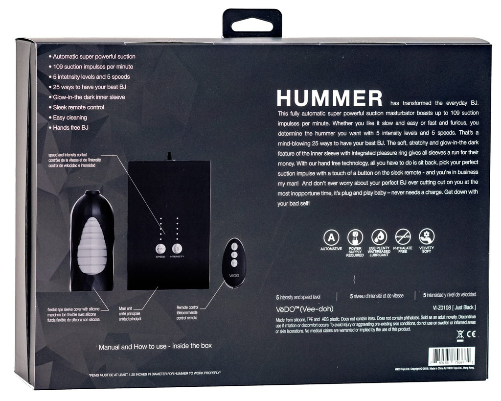 Vedo Hummer Oral Sex Milking Machine - Transform Your Bj