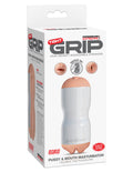 Pipedream Extreme Toyz Tight Grip Pussy and Mouth Masturbator, White, 1 Pound