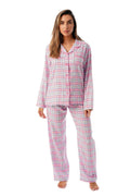 Just Love Long Sleeve Flannel Pajama Sets for Women 6760-10359-PNK-M Pink