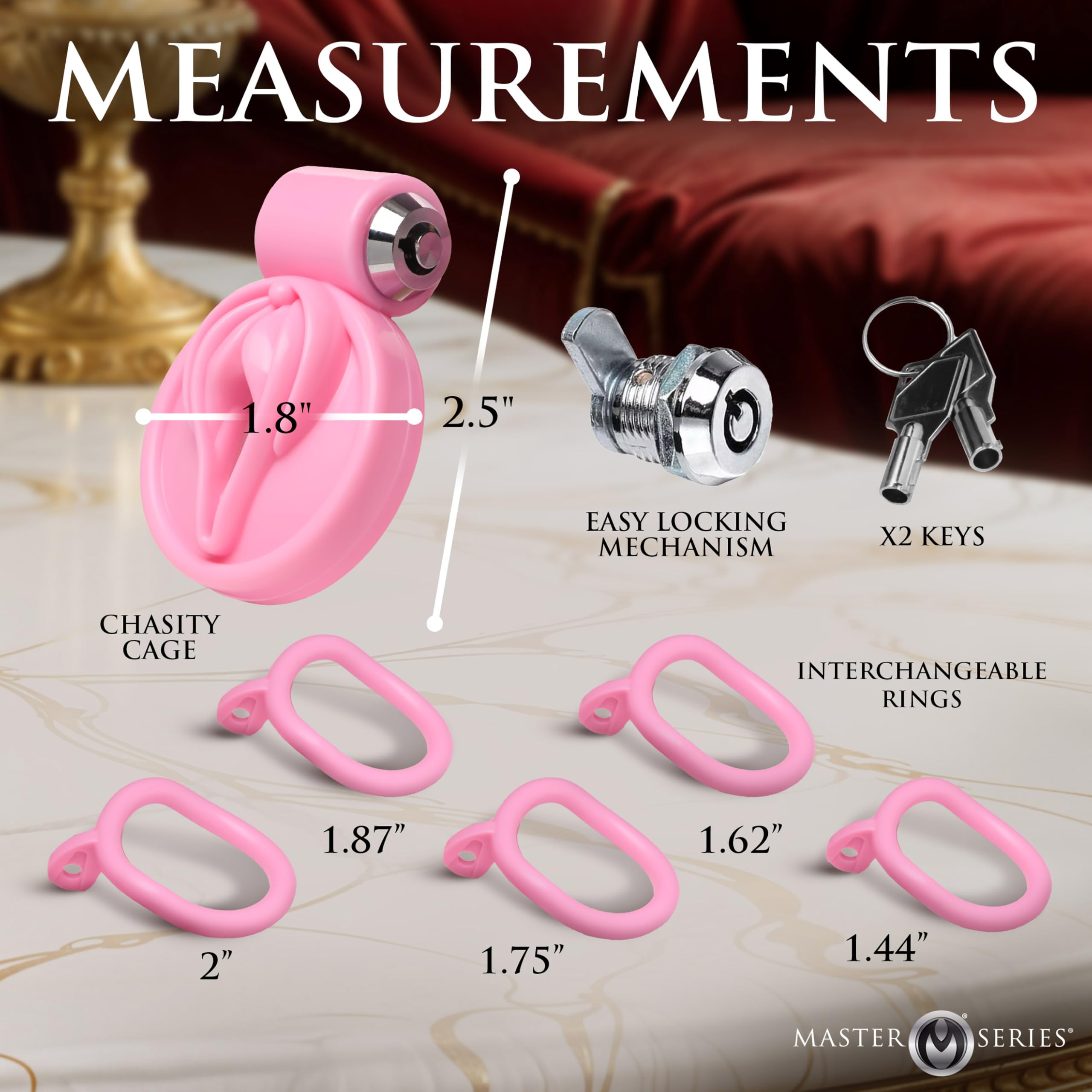 Master Series Vulva Lock Chastity Cage